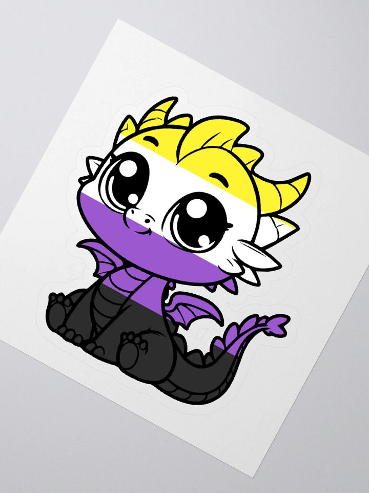 Nonbinary Pride Dragon Sticker product image (2)