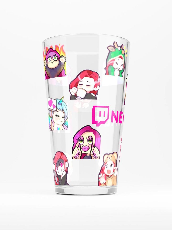 Neon Halo All Emotes Pint Glass product image (2)