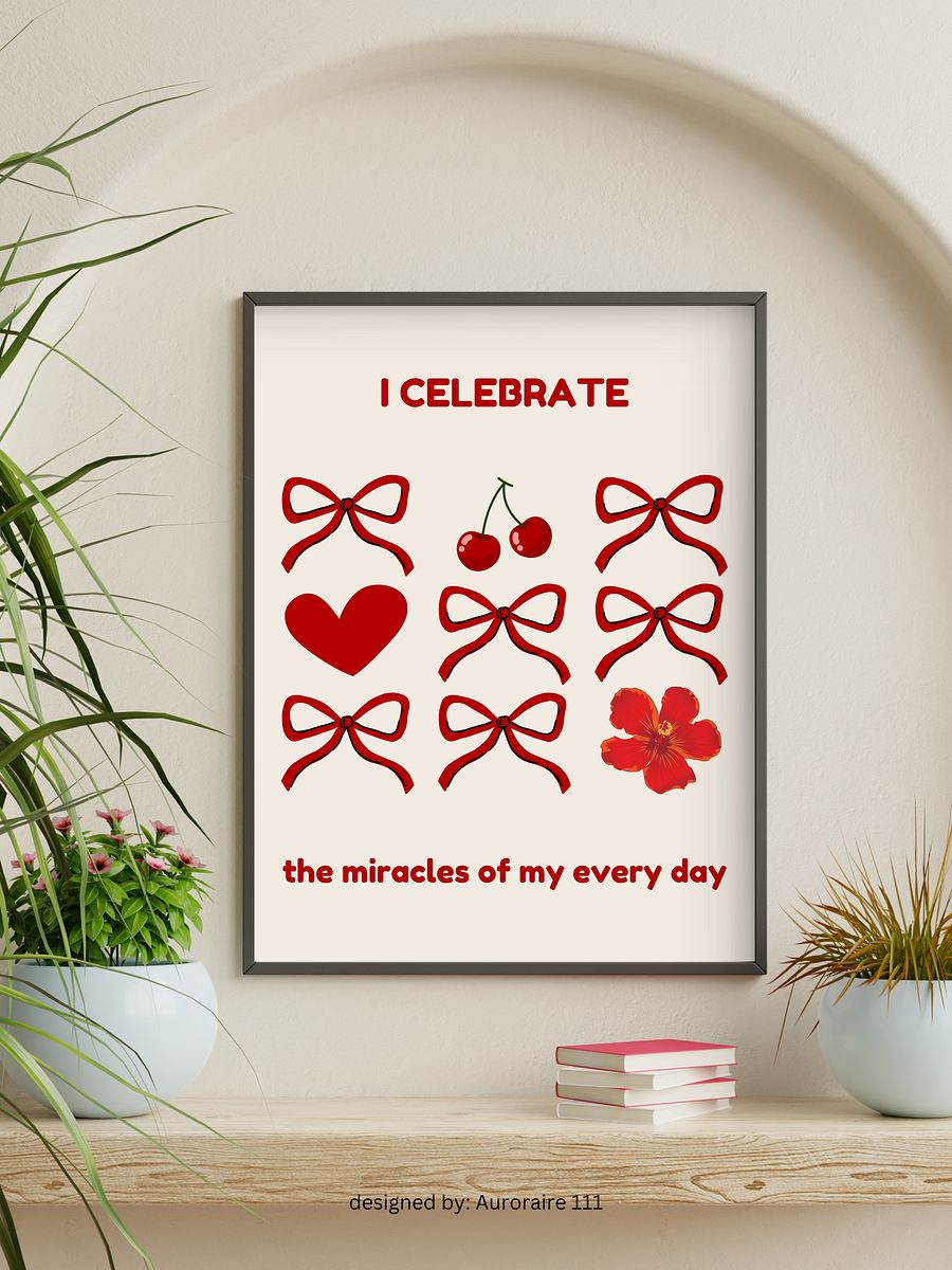 I Celebrate - Printable Wall Art | Digital Poster Download | Multiple Sizes Included product image (6)