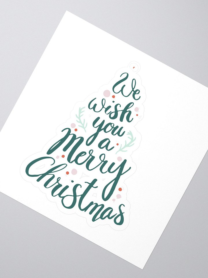 Merry Christmas Tree Kiss-Cut Stickers product image (2)
