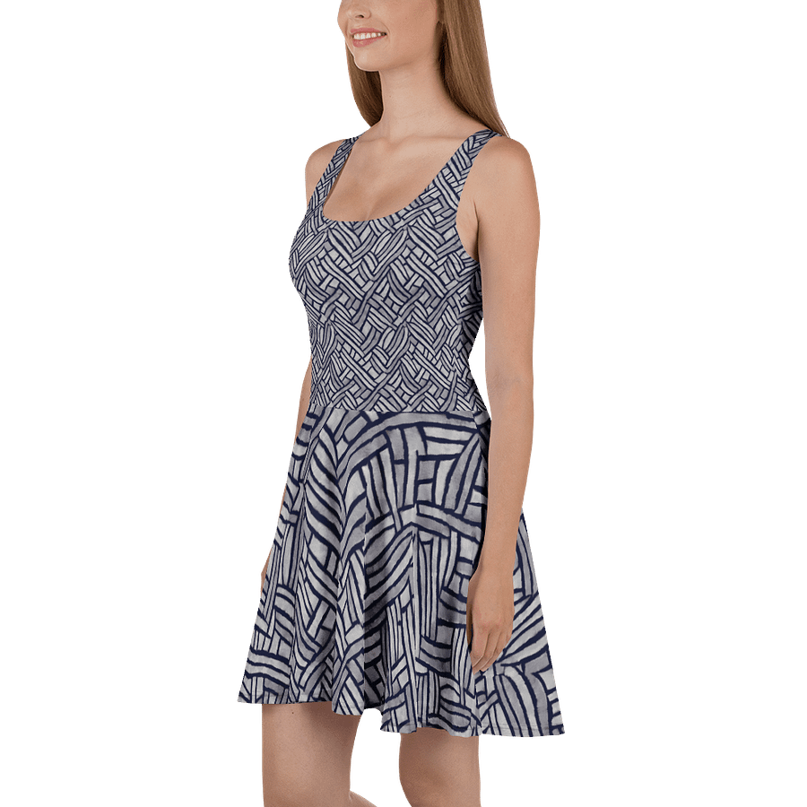 Grey Rectangles Scater Dress product image (1)