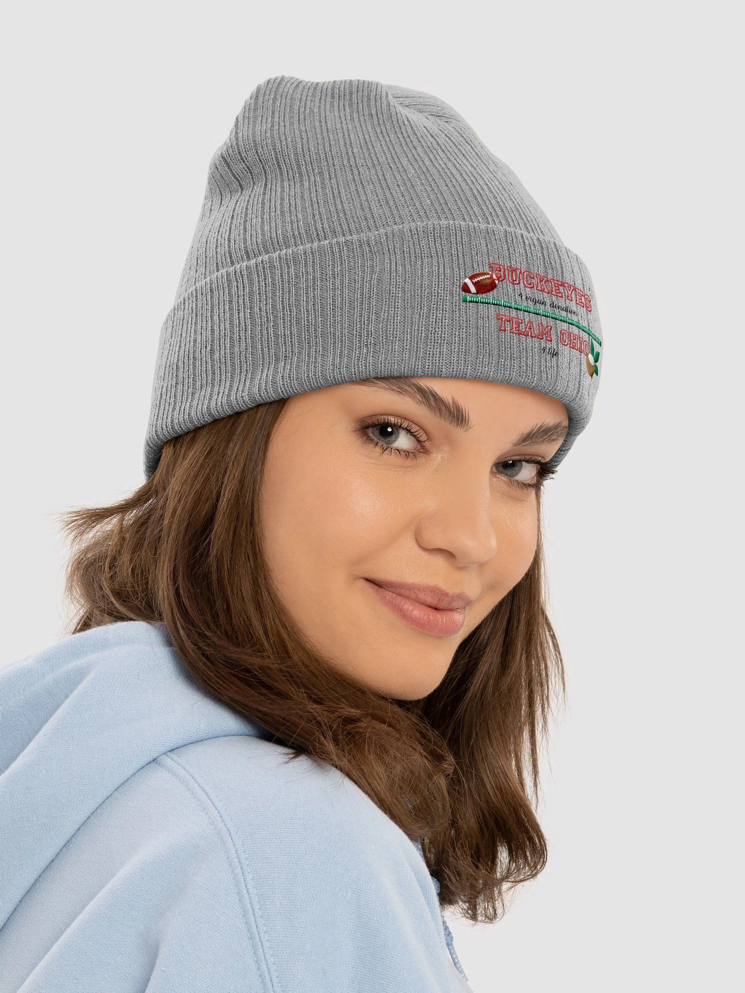 Buckeyes Team Ohio Ribbed Beanie product image (6)