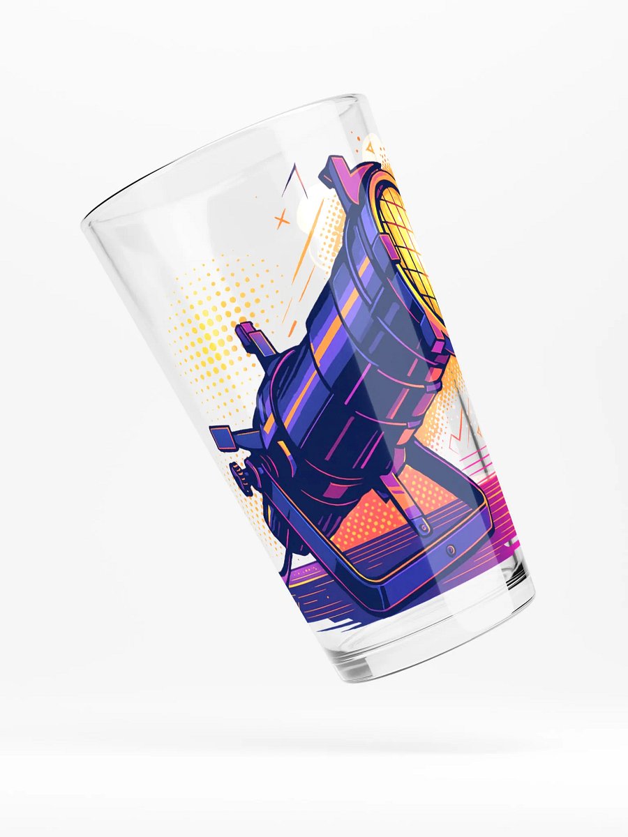 Theatrically Jerry: "Stylized Ellipsodial Profile" Light Pint Glass product image (4)