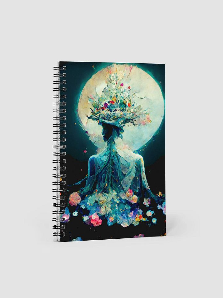 Moonlit Floral Reverie Spiral Notebook product image (1)