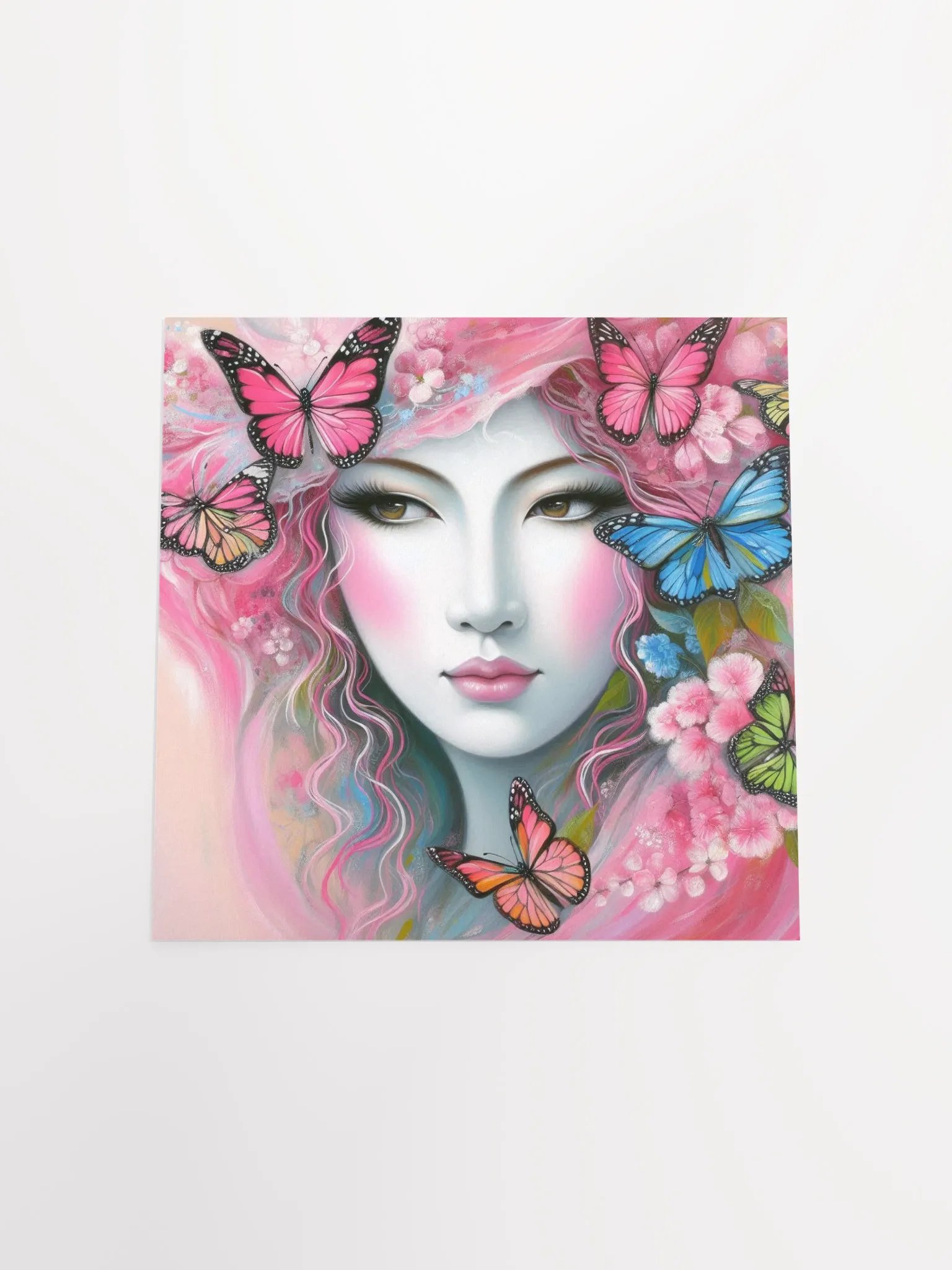 Woman and Butterflies Poster product image (4)