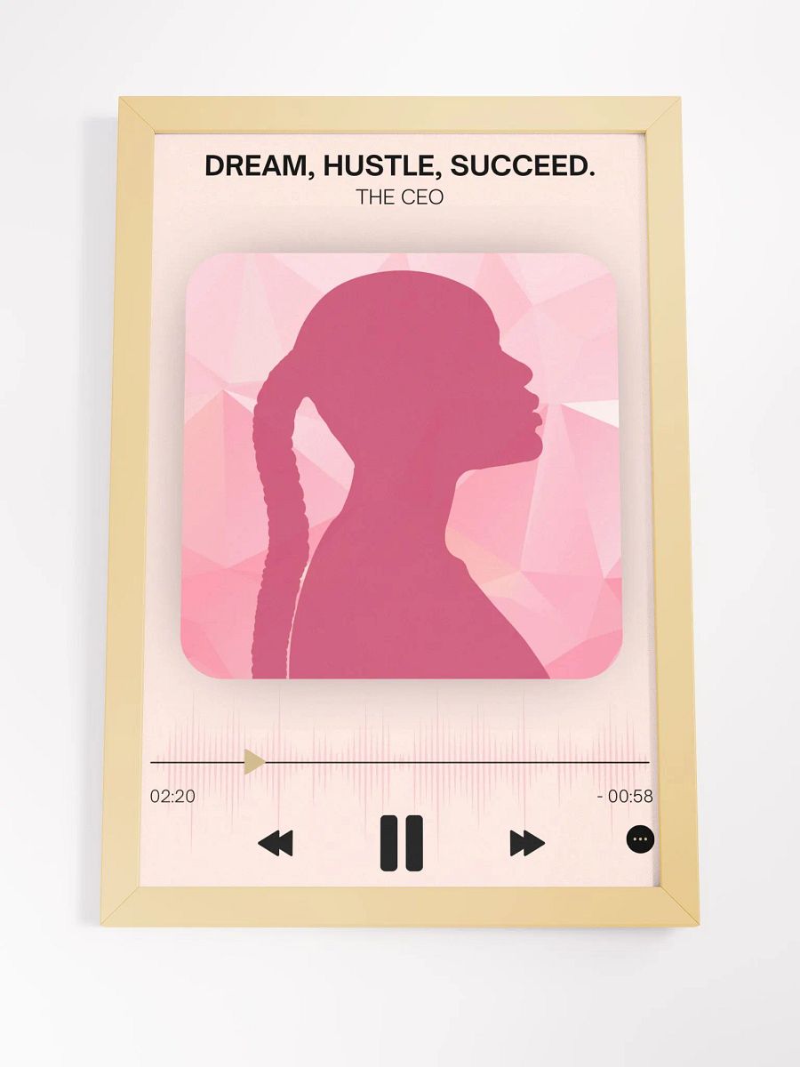Dream Hustle Succeed Wall Art - Blush product image (4)