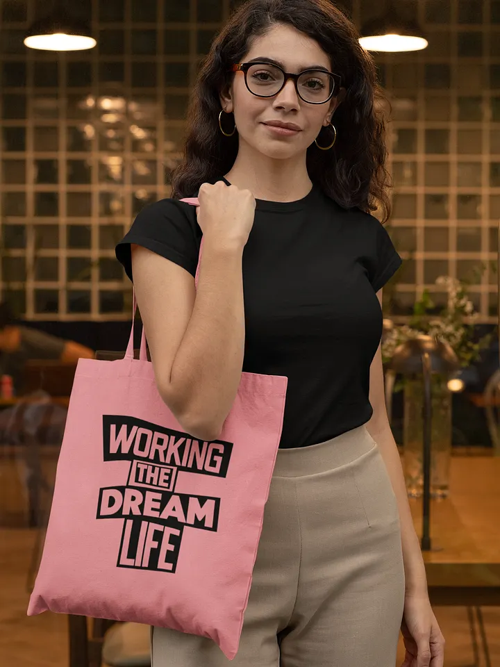 Pink Econscious Organic Cotton Tote Bag – Eco-Friendly Reusable Shopping & Everyday Carry Bag product image (2)