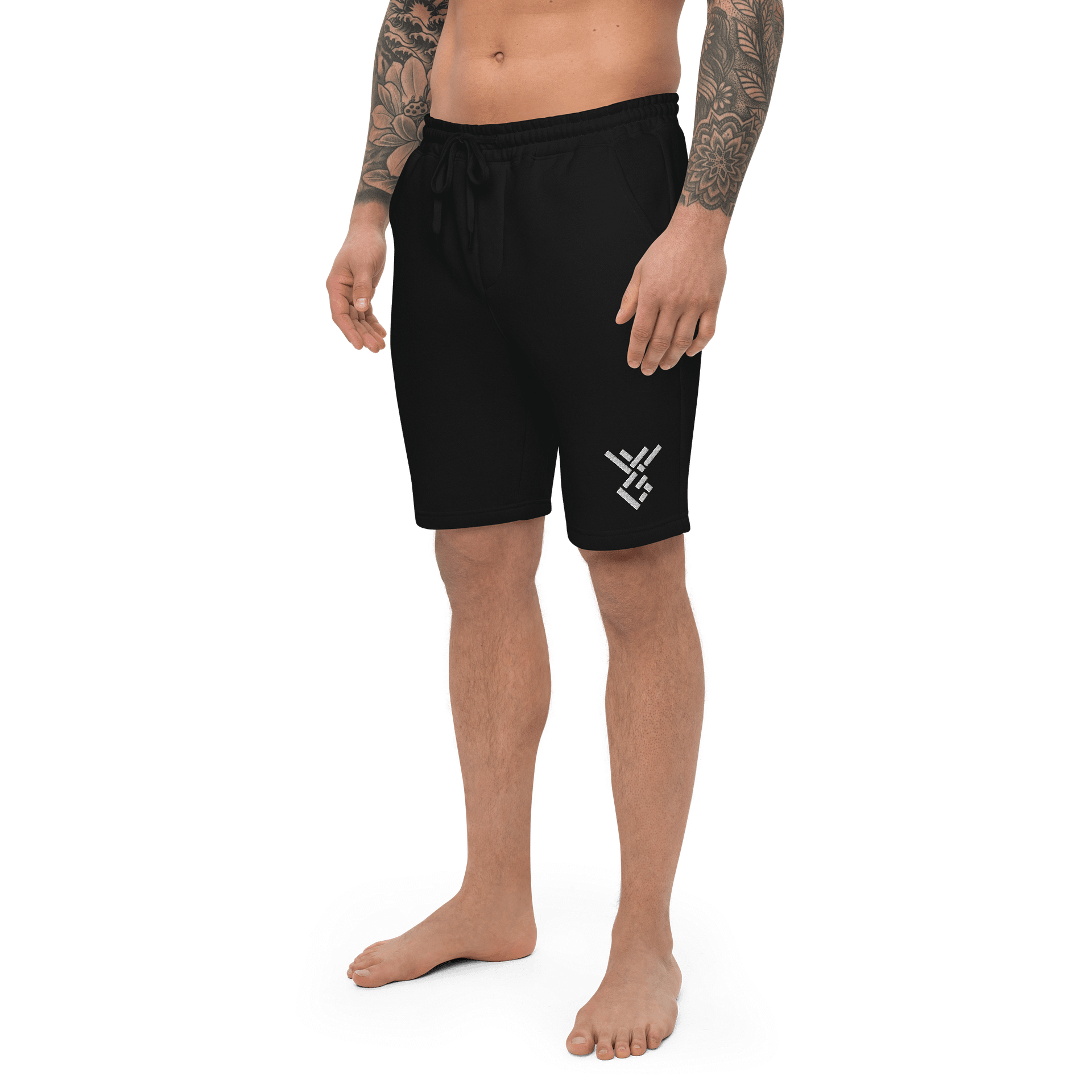 TheWiseGrape White Logo Shorts product image (1)