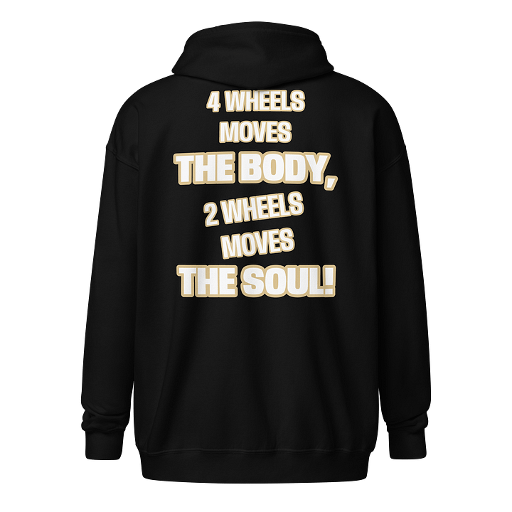 Road Reality 2 vs 4 Wheels Zip Hoodie product image (1)