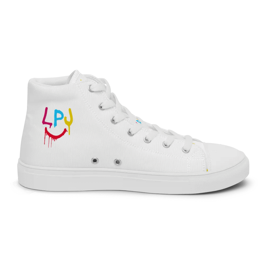 LPJ White Canvas Hi-Top Shoes product image (10)