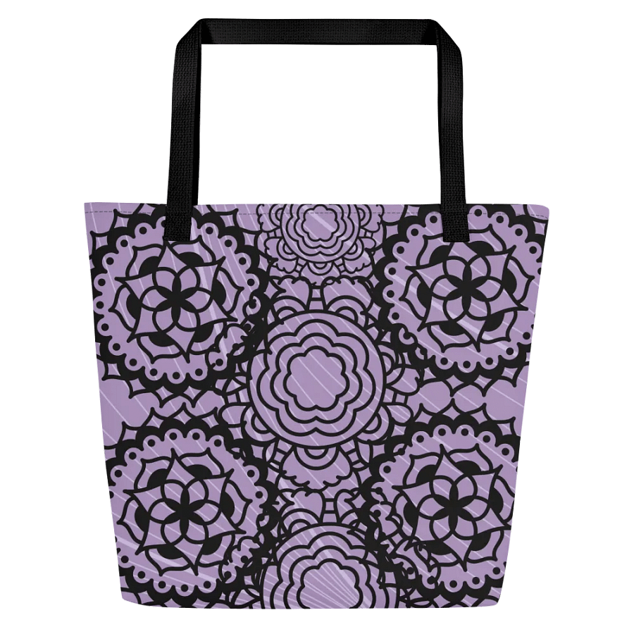 All-Over Print Large Tote Bag w/ Pocket - Manda Arts product image (1)