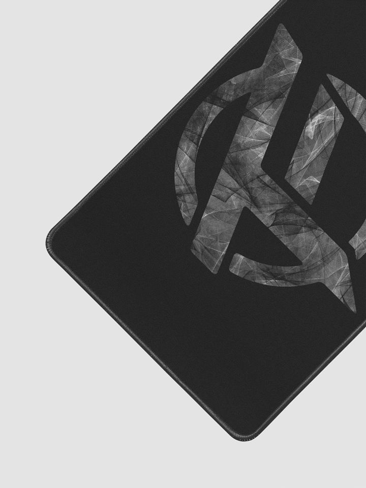 TopFrag™ Gray Spiral Emblem Desk Mat 12" x 18" product image (2)
