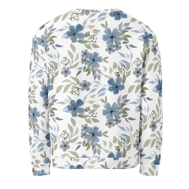 Blue Blossom Bliss Recycled Sweatshirt product image (2)