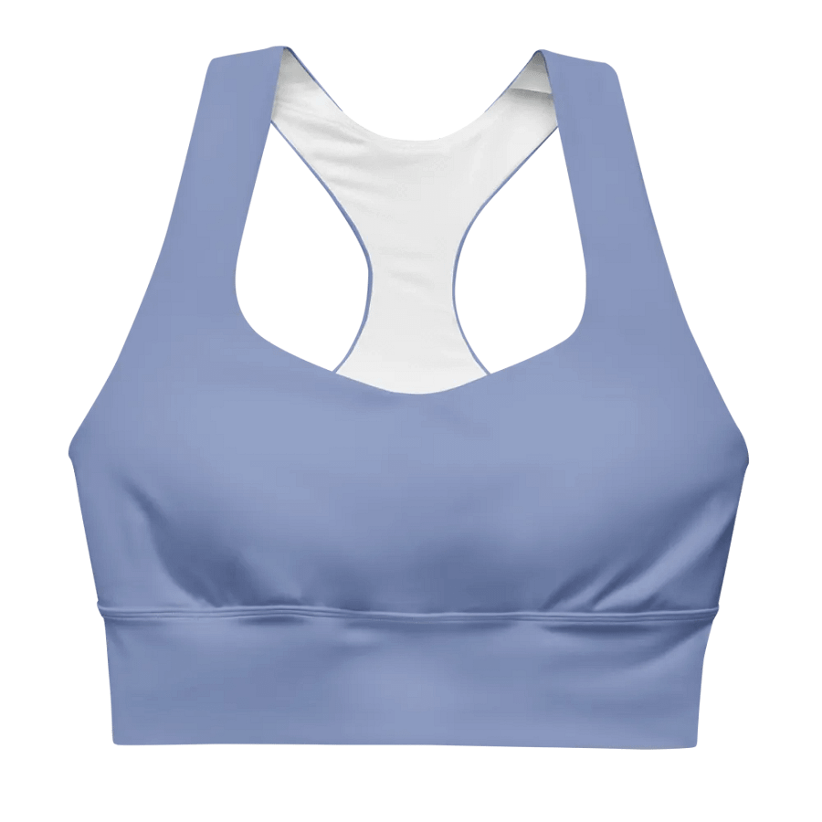 Blue Serenity Longline Sports Bra product image (1)