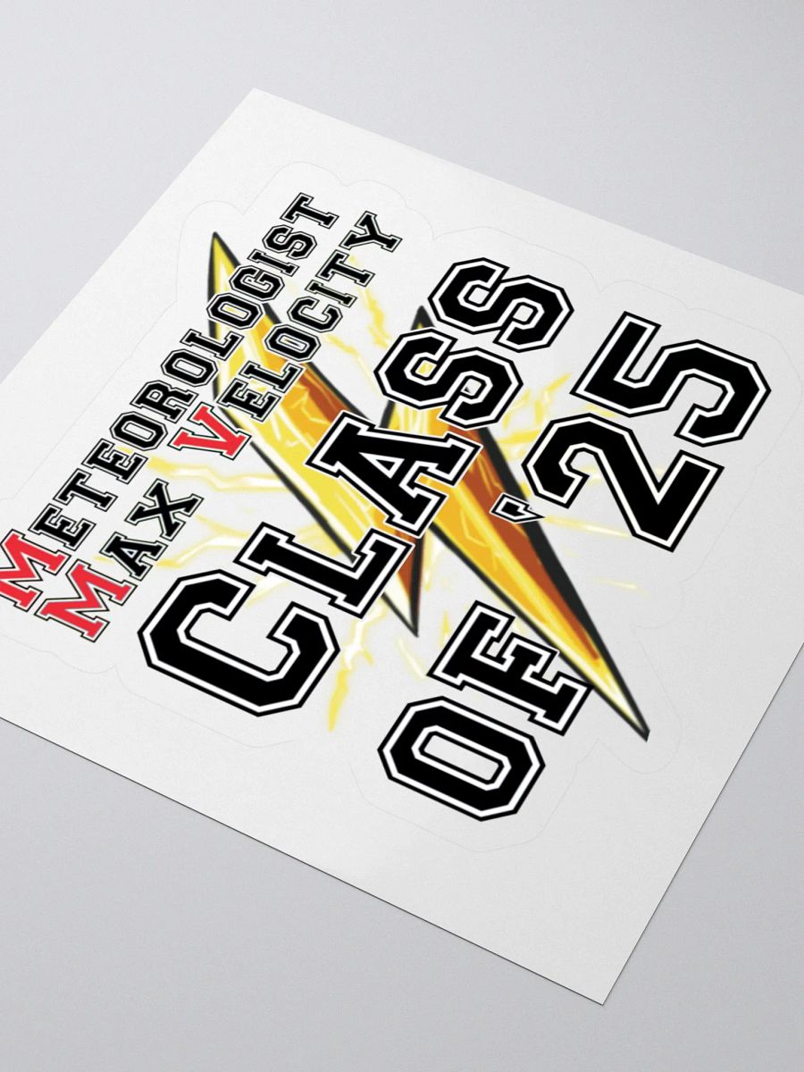 Meteorologist Max Velocity Graduation Sticker product image (3)