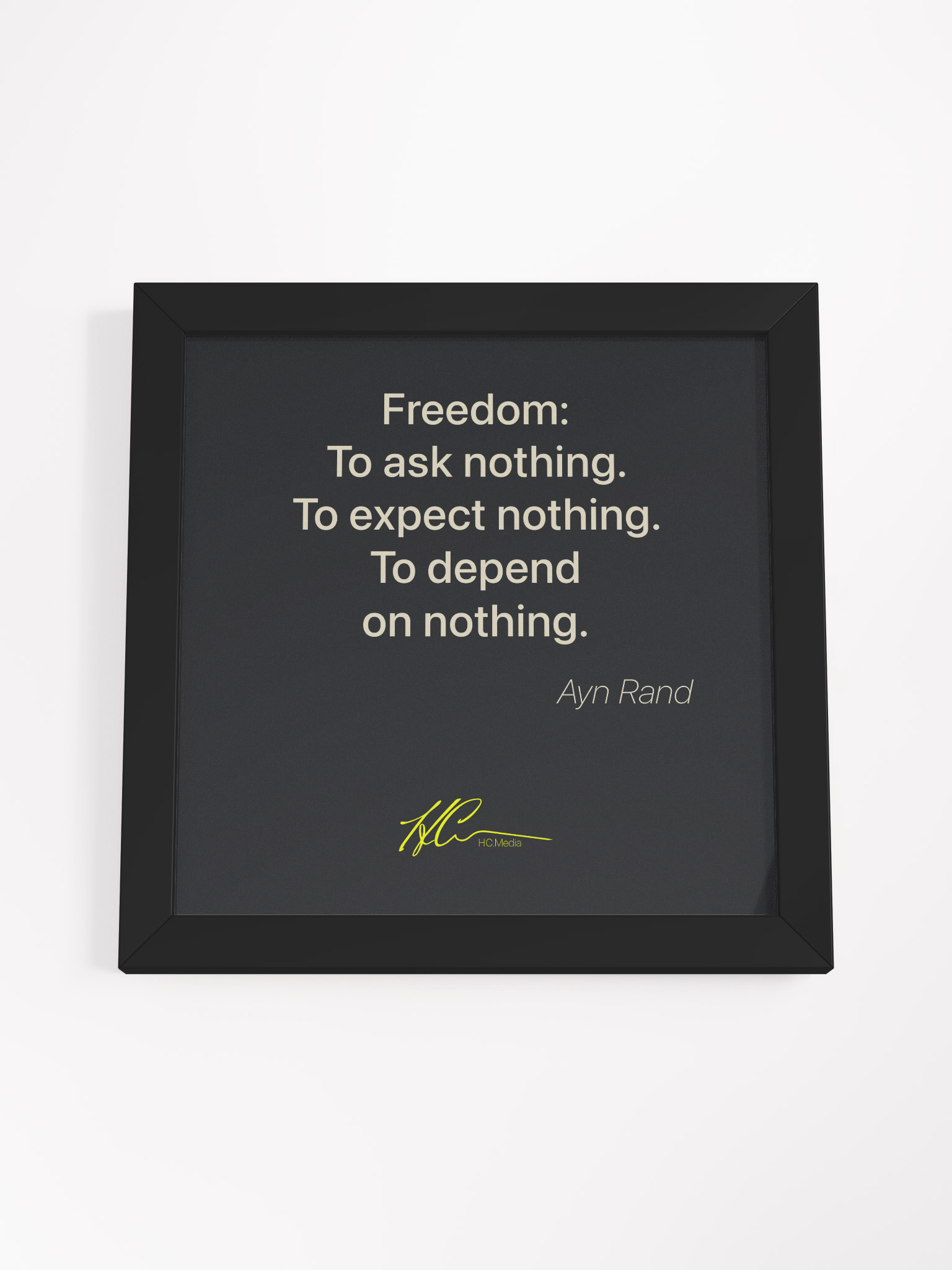 Ayn Rand Q4 - Framed Poster product image (4)