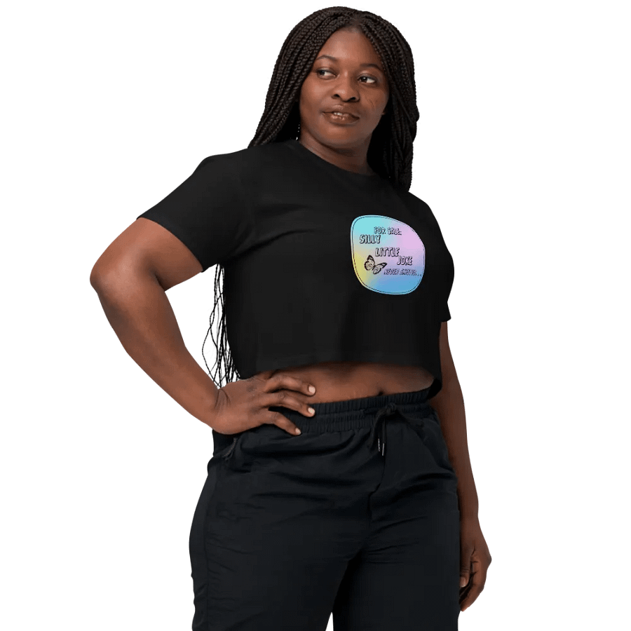 Silly Little Joke Crop Top T-shirt product image (8)