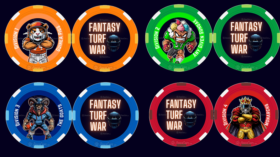 Fantasy Turf War Division Poker Chip Set (4-Pack) product image (6)