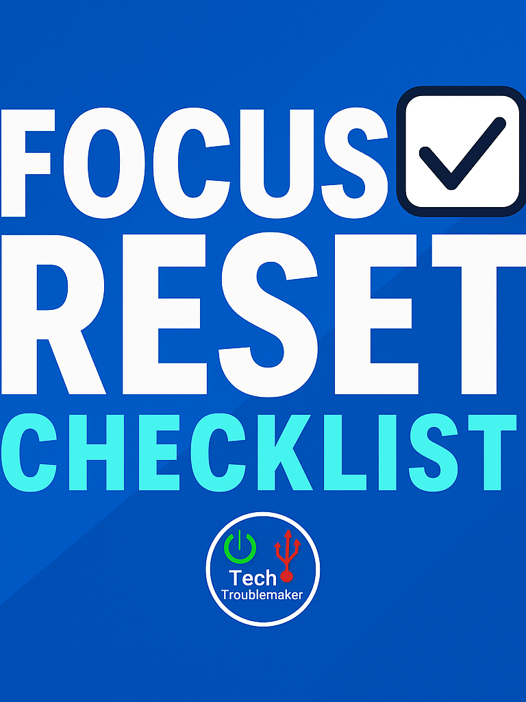 The Focus Reset Checklist product image (1)