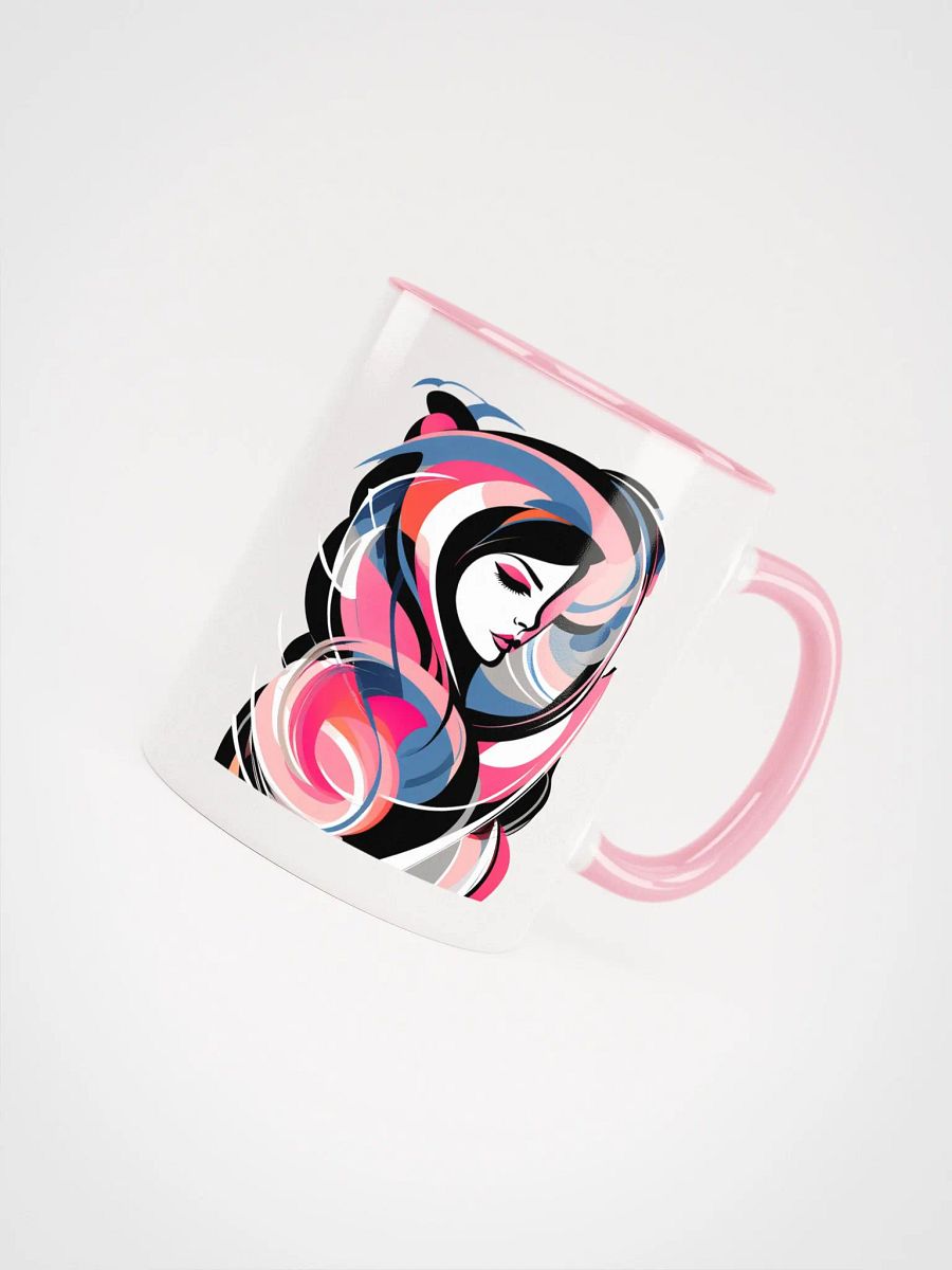 Serenity - Abstract Art - Ceramic Mug with Color Inside product image (2)