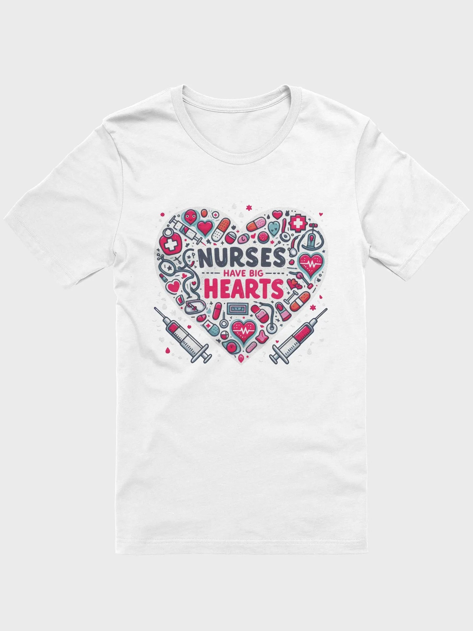 Syringe, heart , and pills T-Shirt product image (11)