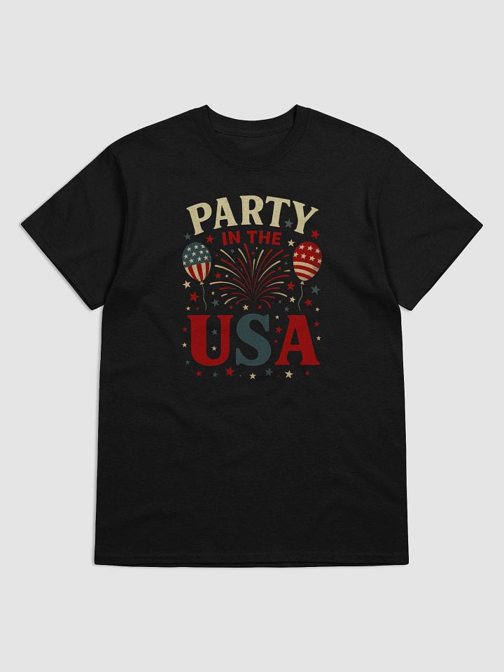 Party in the USA Shirt – Funny 4th of July Fireworks & Balloon Tee product image (4)