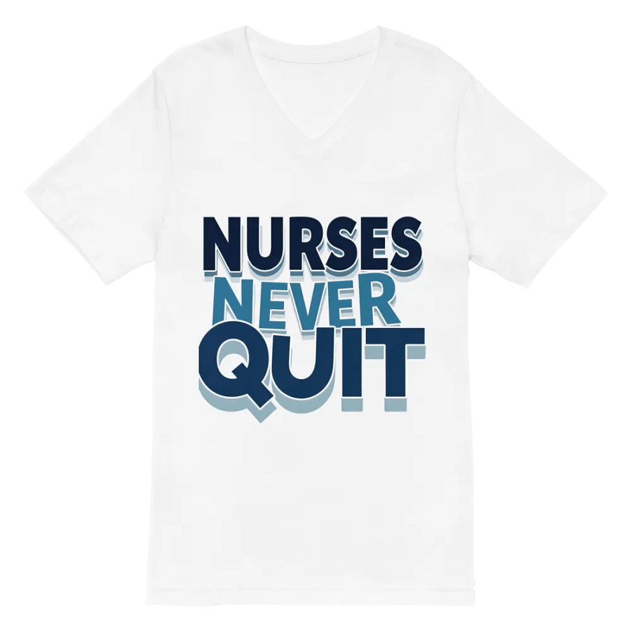 NURSES NEVER QUIT V-Neck Tee product image (6)