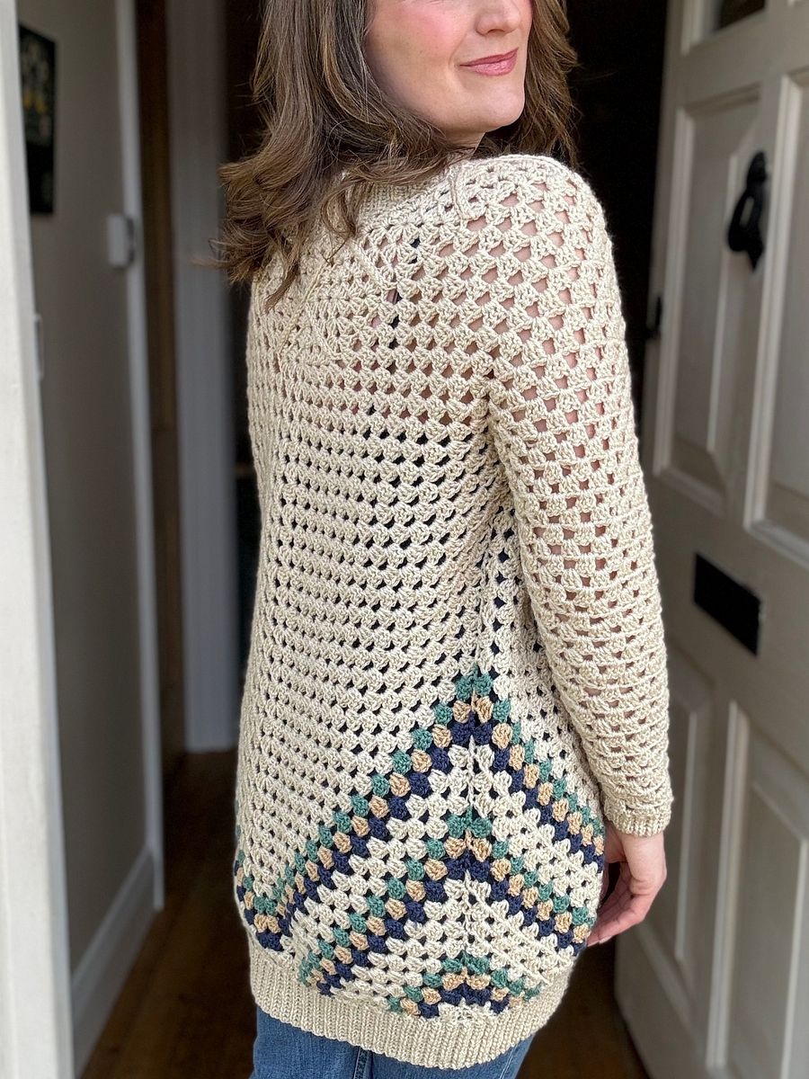 Modern Granny Square Cardigan Pattern Adult Sizes product image (5)