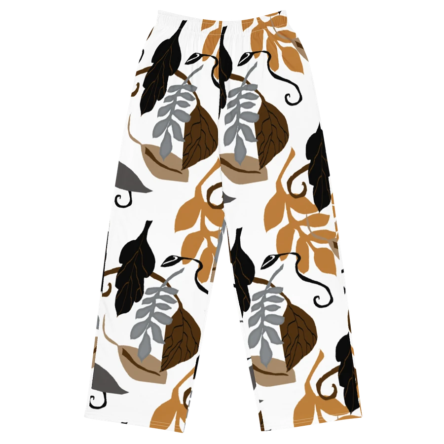 Neutral Leaves Wideleg Pants product image (1)