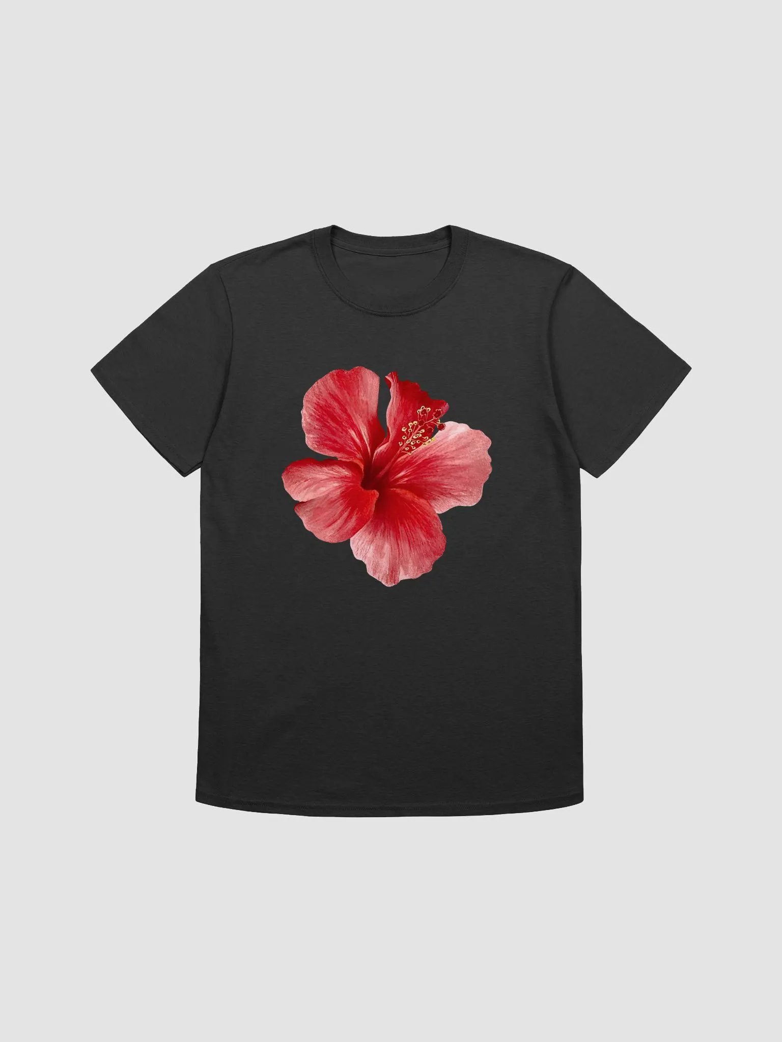 Red Hibiscus Unisex Softstyle Teep product image (1)