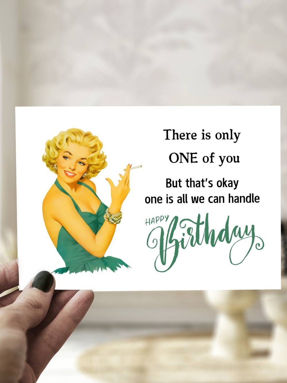 1950s Retro Happy Birthday Card product image (1)
