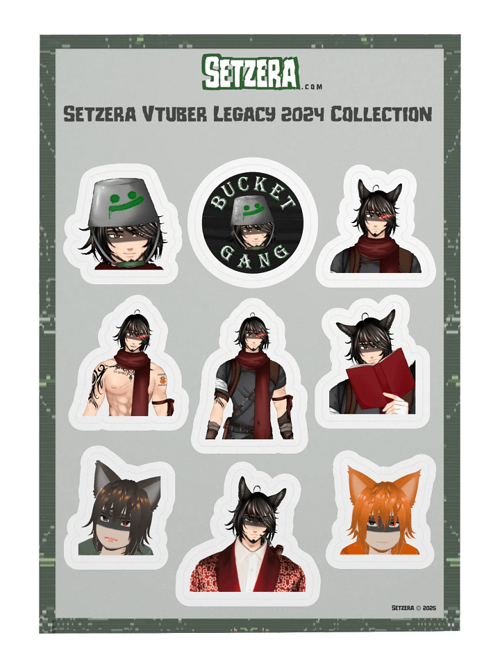 2024 VTuber Legacy Face Collection Sticker Pack product image (1)