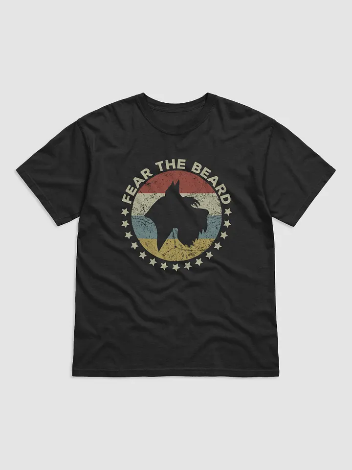 Fear the Beard Tee | Retro-Style T-Shirt for Schnauzer Dog Owners product image (2)