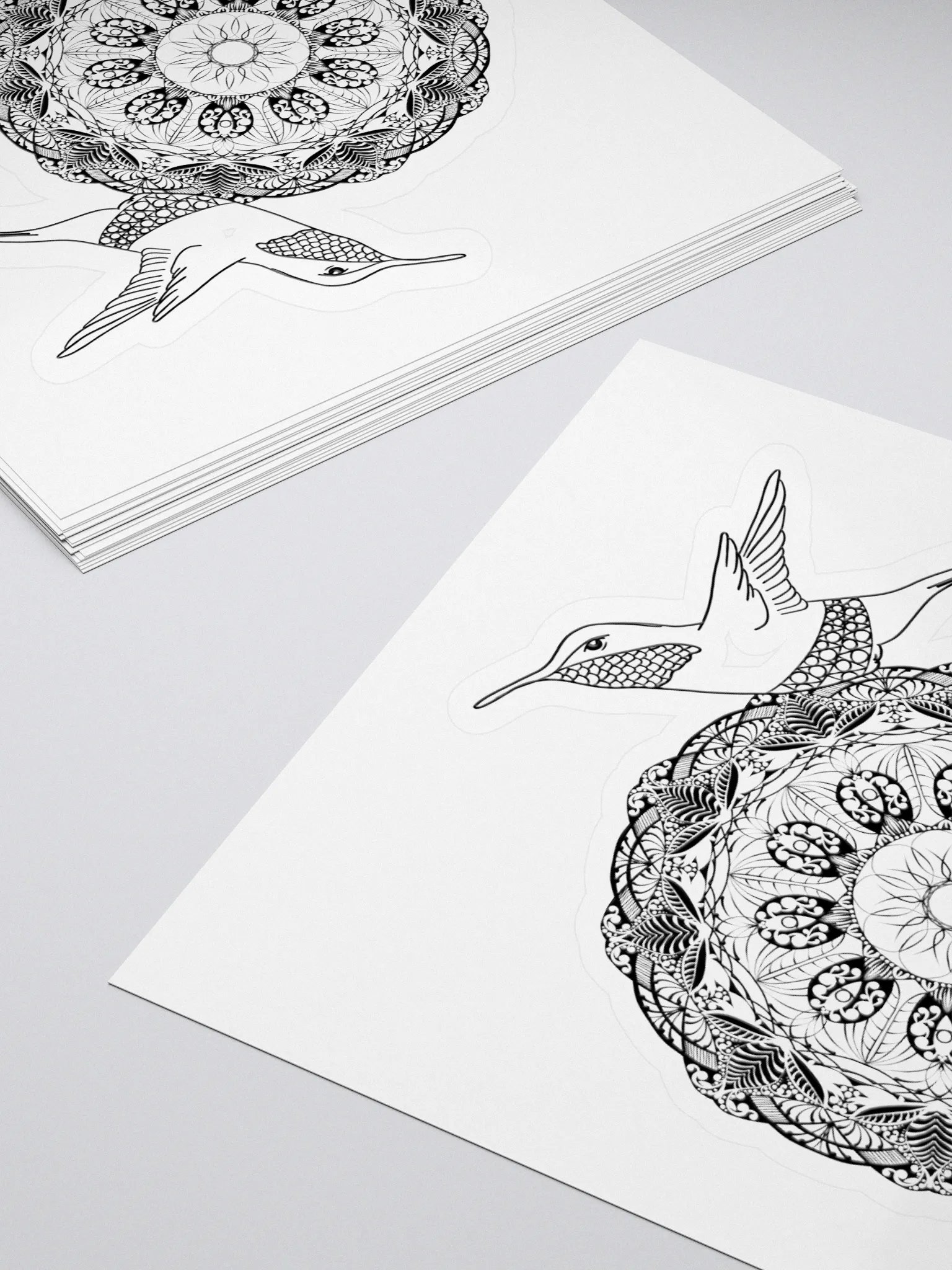 Mandala Hummingbird Harmony Stickers product image (1)