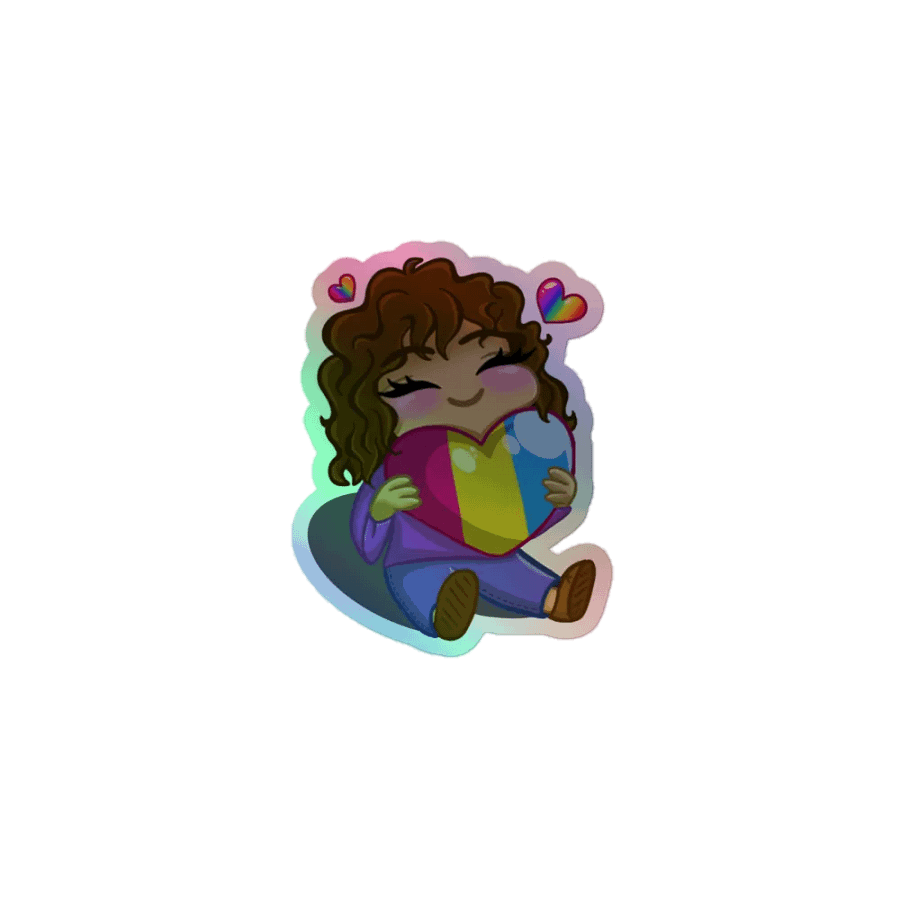 Pansexual Pride Holographic Sticker product image (1)