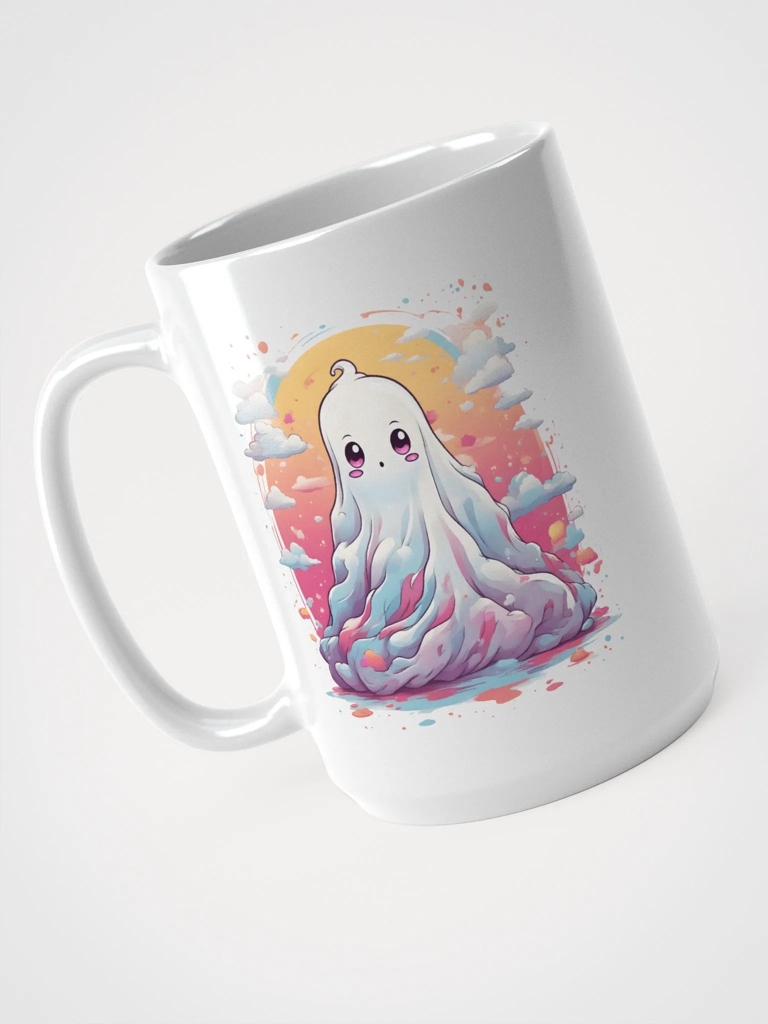 Sunset Ghost White Glossy Mug product image (3)