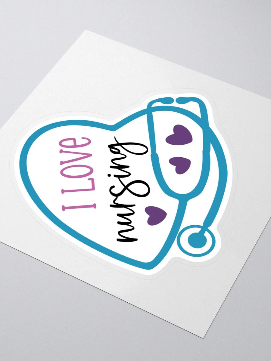 I Love Nursing Sticker product image (3)
