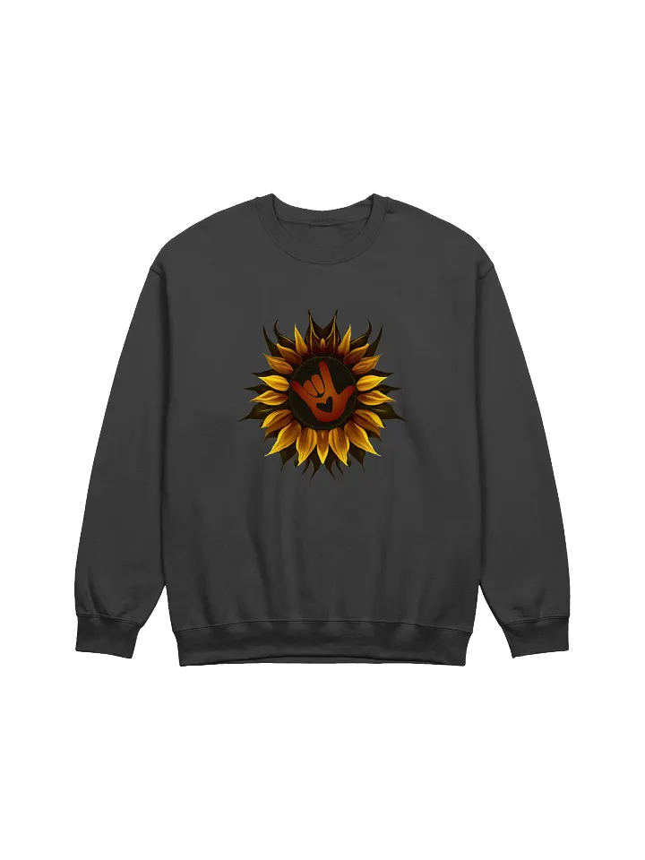 ASL Love Sunflower Gesture Crewneck product image (1)