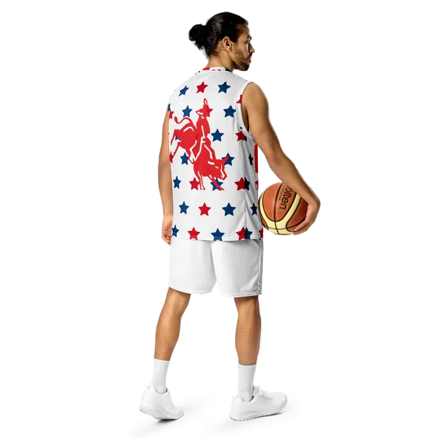 Starry Hoopster: All-Over Print Basketball Jersey product image (11)