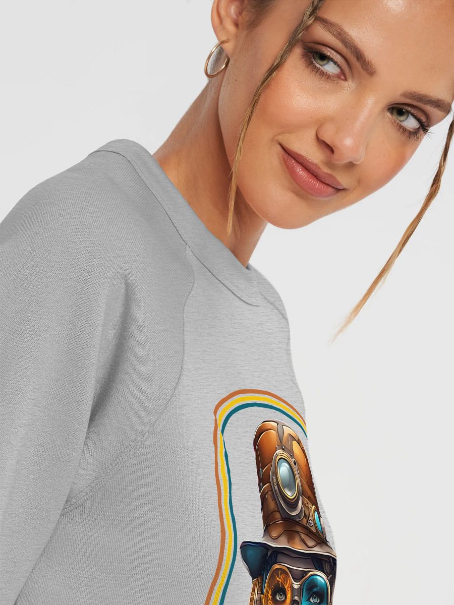 Fire & Ice Goggle Girl Steampunk Style Sponge Fleece Raglan Sweatshirt product image (25)