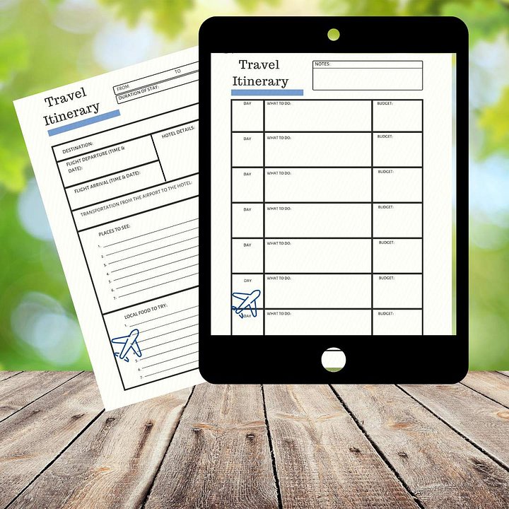 Itinerario para tu Viaje Soñado- Imprimible product image (2)