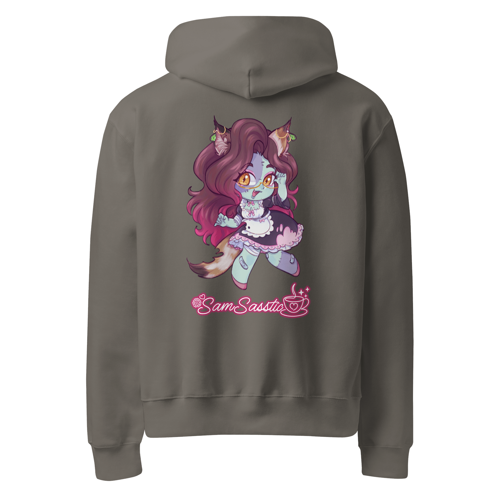SamSasstic Cat Maid Zombie Design Hoodie product image (6)