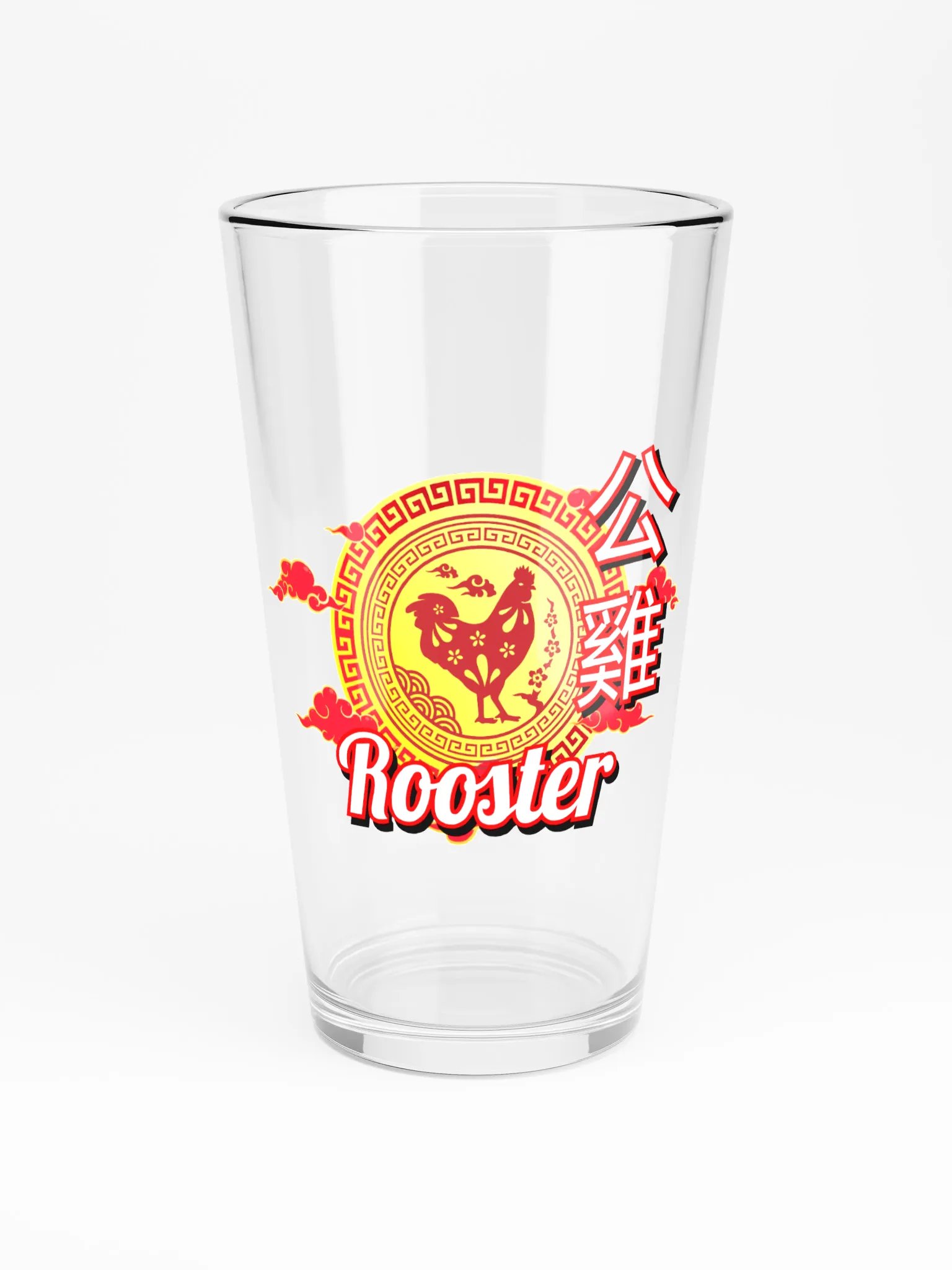 Rooster - Chinese Zodiac Pint Shaker Glass product image (3)