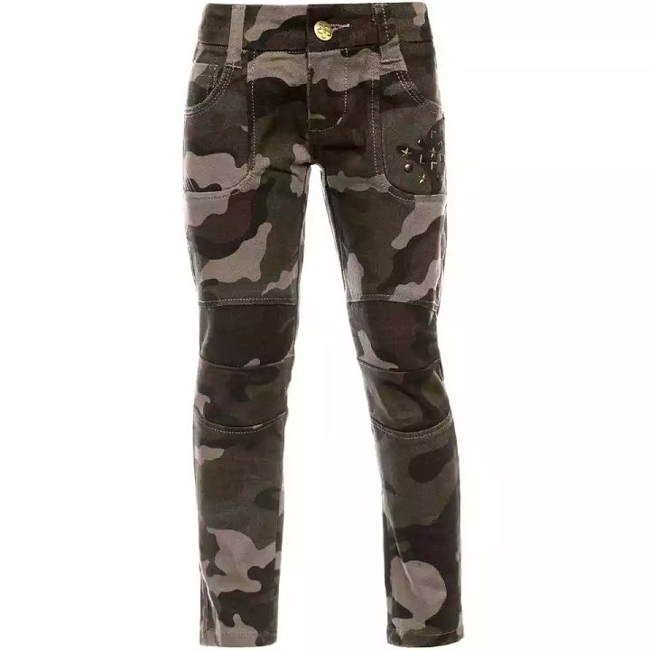 Girls jeans pants stretch casual pants studded pants black blue sale product image (2)