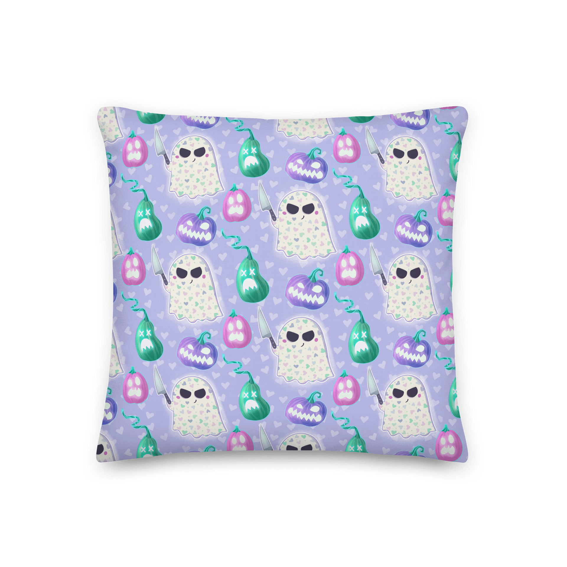 Little Ghost Pumpkin Carver in Purple & Pink - Pillows product image (5)