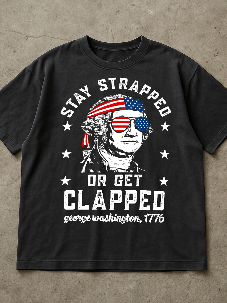 Stay Strapped Or Get Clapped Shirt product image (1)