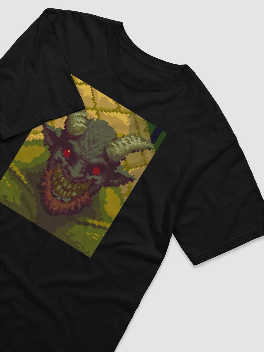 90s Demonic Gamer Glitch – Retro Pixel Horror T-Shirt: Variant #2 product image (2)