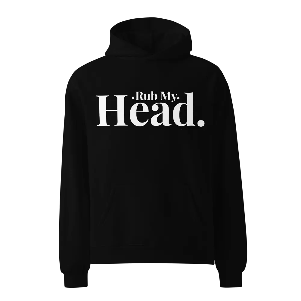 Rub My Head Black Hoodie product image (1)