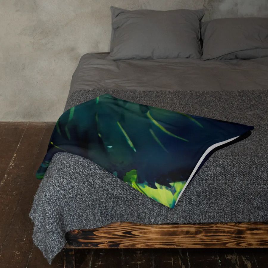 A Cat Sings To The Moon Throw Blanket product image (10)