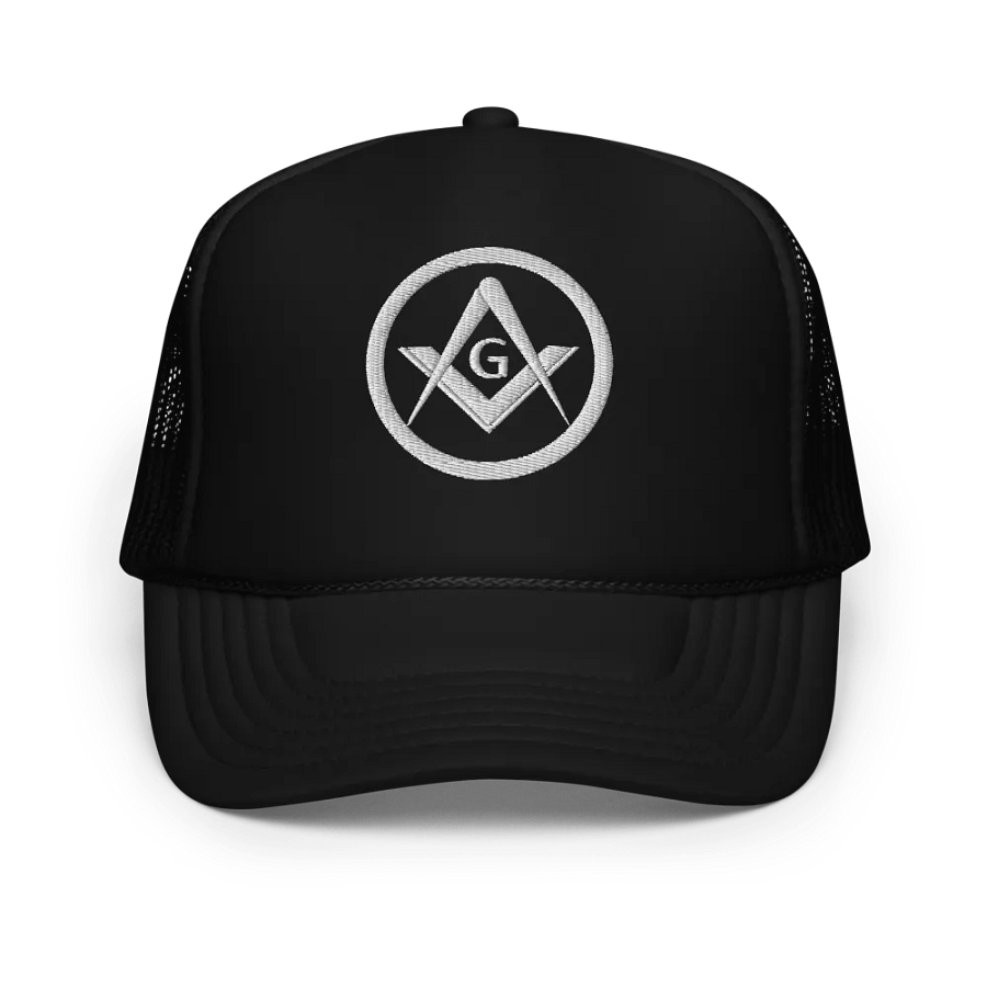 Free Mason Square And Compass Hat - Embroidered Trucker Cap Hat product image (1)